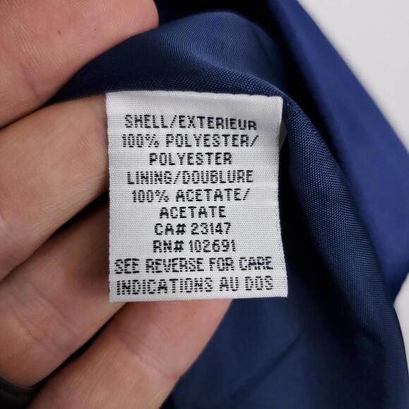 Talbots Suit Womens 8 Petite Satin Blazer Pants Set Silky Mature Studded Buttons - Picture 6 of 14